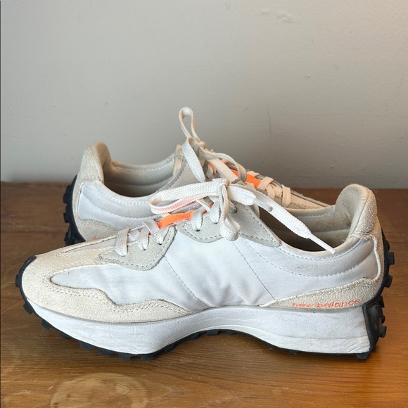 Women’s New Balance 327 Sneakers 🍀 Lime Leaf + Hot Mango Colorway w: Box Size 8 - Picture 7 of 10